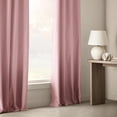 thumbnail image 1 of Bouclair Rideau Occultant Vintage en Chambray Rose 52x96 Po (132x244 cm), 1 of 10