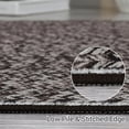 thumbnail image 3 of HOMERRY 9' x 12' Modern Area Rug for Living Room Braided Print Indoor Washable Neutral Carpet, Black, 3 of 5
