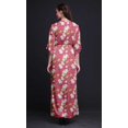 thumbnail image 2 of Bimba Robe d'Été Longue Maxi en Rayonne à Fleurs et Feuilles, Oiseau, Oiseau, Imprimée, Fente Latérale pour Femmes - Xxx-Grand, 2 of 6