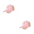 thumbnail image 1 of mmirethe Classic Baseball Hat With Ring Decor Adding Touch Of Style To Outfits Casual Semi-ring Pink 2Set, 1 of 6