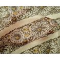 thumbnail image 4 of oneOone Silk Tabby Fabric Leaves & Floral Block Printed Craft Fabric BTY 42 Inch Wide, 4 of 4