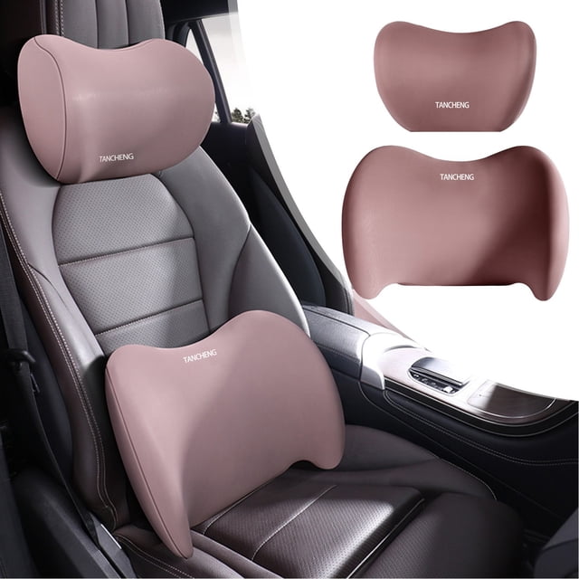 TopLLC Lumbar Pillows Headrest Pillow Lumbar Support Pillows For Office Chair Ergonomic Memory Foam Back Pillows For Car Back Support For Office Chair Car Bed