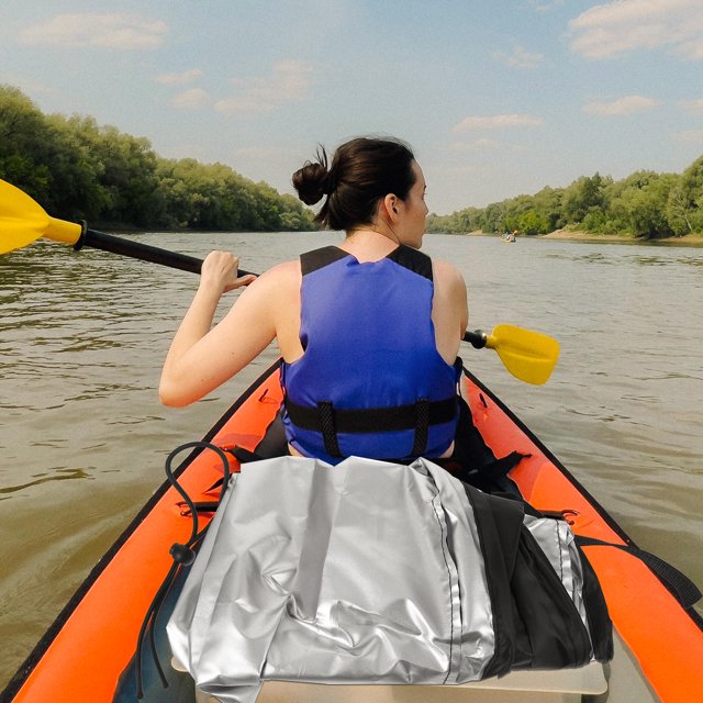 SEWACC Kayak Seat Dust Cover with Water Resistant Silver Fabric Coating 1Pack