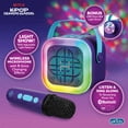 thumbnail image 2 of K-POP Demon Hunters Bluetooth Mini Karaoke with wireless mic and disco ball. Features built-in speaker, LED light effects, and rechargeable battery., 2 of 9