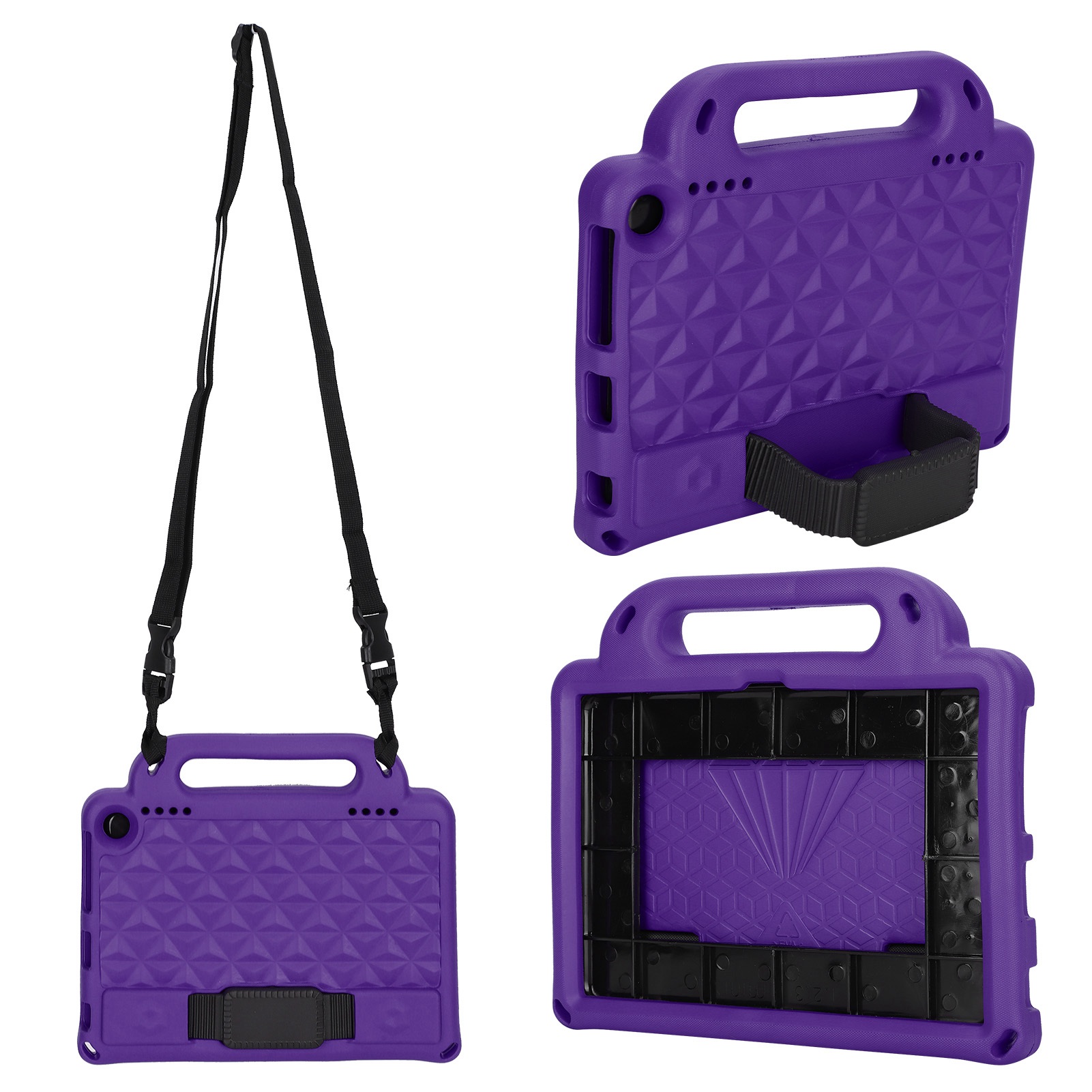 Tablet Case Shockproof Cover, Kids Friendly Protecive Sleeve, With Independent Detachable Strap And A Unique Stand, For Fire HD 8/8 Plus 2020