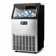 thumbnail image 2 of MECY Commercial Ice Maker Machine, Stainless Steel Automatic Ice Machine Make 100lbs/24H, Freestanding Ice Maker with 33lb Storage Capacity for Home, School, Office, Bar, Coffee Shop, Restaurants., 2 of 4