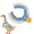 thumbnail image 4 of Duck Collar, Soft And Comfortable Pet Duck Clothing Collar Wool Material Adjustable Exquisite Workmanship  For Duck And Goose Pink,Light Blue, 4 of 8