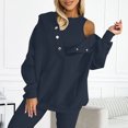 thumbnail image 2 of RKSTN Chandail Molletonné pour Femmes, Chandails à Capuchon Surdimensionnés, Chandail Molletonné-Chandail en Molleton, Chandails Molletonnés à Enfiler avec Poches, Automne, Ensemble 2 Pcs, Tenues d'Automne, 2 of 5