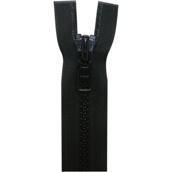 COSTUMAKERS Two-Way Separating Zipper 65 cm (25.6 in) (25.6), Black, #10 Vislon Molded Teeth
