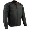 thumbnail image 1 of Milwaukee Leather MPM1740 Men's Black Vented Textile Jacket with Reflective Stripes - 2X-Large, 1 of 4