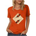 thumbnail image 1 of Dadaria T-shirt Matters pour Femmes, Chemise Orange, T-Shirt à Manches Courtes, Col Rond, Hauts, Chandail d'Été, Chemisiers, 2TG, 1 of 5
