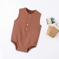 thumbnail image 3 of Birdeem 3-24 Months Jumpsuit Summer Gauze Thin Sleeveless Newborn Clothes Rompers, 3 of 12