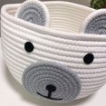 thumbnail image 4 of letairis Cotton Basket For Cute And Stylish Storage Multi-functional Woven Storage Basket Dark grey, 4 of 6