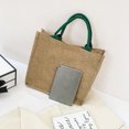 thumbnail image 2 of Grand Sac à Main Décontracté Sac à Lunch en Lin Sac à Main pour Femmes Grande Capacité Poignée Confortable Sac à Lunch pour Usage Quotidien Type A, 2 of 5