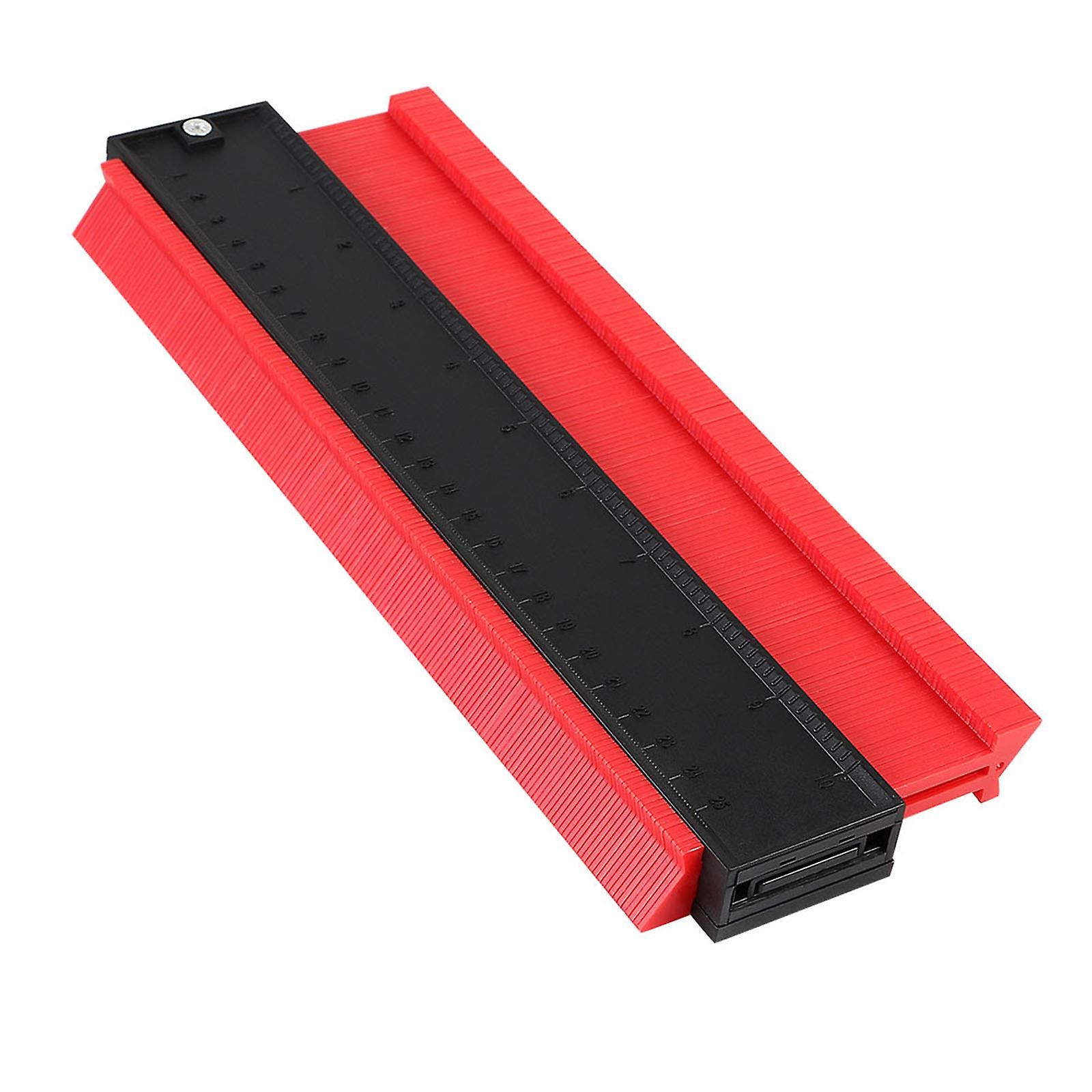Jauge de Profil, Outil de Duplication de Jauge 10 Pouces/25cm pour Mesure de Contour (Rouge)