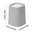 thumbnail image 3 of COM1950s Desktop Trash Can with Lid,Small Office Waste Bin for Desk and Bedroom,Portable Compact Size 7.1X4.9X4.9 Inches,Durable Plastic Easy Open Design, 3 of 9