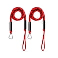 thumbnail image 2 of jinwen 2 X Bungee Dock Line 1.2M Accessoire Nylon avec Boucle Clip Amarrage Corde Heavy Duty Rouge, 2 of 9