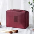 thumbnail image 1 of Uuiauoio Capacity Waterproof Makeup Bag Organizer, Portable Travel Cosmetic Storage Pouch with Removable Compartments, Toiletry Bag for Home, Gym, and Outdoor Use, Durable and Easy to Clean, 1 of 9