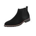 thumbnail image 2 of LSLJS Men's High Top British Style Work Black Versatile Leather Boots, Men's Ankle Boots, 2 of 9