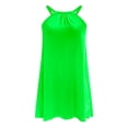 thumbnail image 4 of EQWLJWE Longue Robe pour Femmes Robe de Plage pour Femmes Paréo de Bikini Tenue de Plage Décontractée Vacances Courte Été Robes à Col Licou, 4 of 5