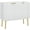 White, variant on HOMCOM Accent Cabinet w/ Gold Leg for Living Room Dining Room Hallway Black