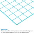thumbnail image 4 of Unique Bargains 14x14" Wire Grid Panel, 1 Pack Metal Mesh Wall Decor Decorative Panels Board Photo Display Hanging, Blue, 4 of 5