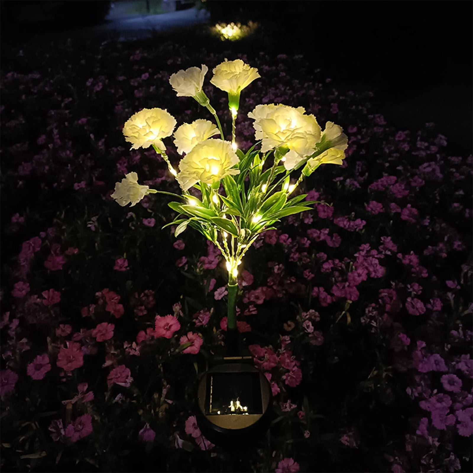 SSZMDLB Solar Flower Lights Outdoor, Solar Powered Garden Decorative Lights with Auto On/Off, Bright LED Landscape Stake Lights for Yard, Patio, Lawn and Pathway, Solar Flowers