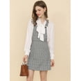 thumbnail image 2 of INSPIRE CHIC Women's Adjustable Strap Plaid Suspender Overall Dress, 2 of 6