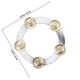 thumbnail image 2 of OUNONA Accessoire Cymbale Tambourin Monté Doré Lot de 1 pour Amélioration du Rythme, 2 of 8