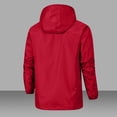 thumbnail image 2 of Veste à Capuche Zippée Rouge pour Femmes Sport Gym Randonnée Course Sortie Tenue pour Adolescentes à Capuche Imperméable Basique Automne Hiver 2025 Vêtements m, 2 of 4