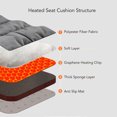 thumbnail image 3 of Coussin de siège chauffé, coussin de chaise chauffée à haute sécurité, 3 of 7