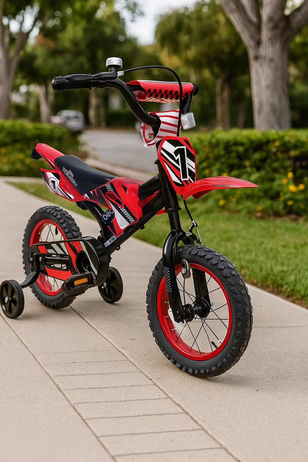 Beam Sports Xtreme Moto-moto 12" pour enfants avec petites roues (2-5 ans)