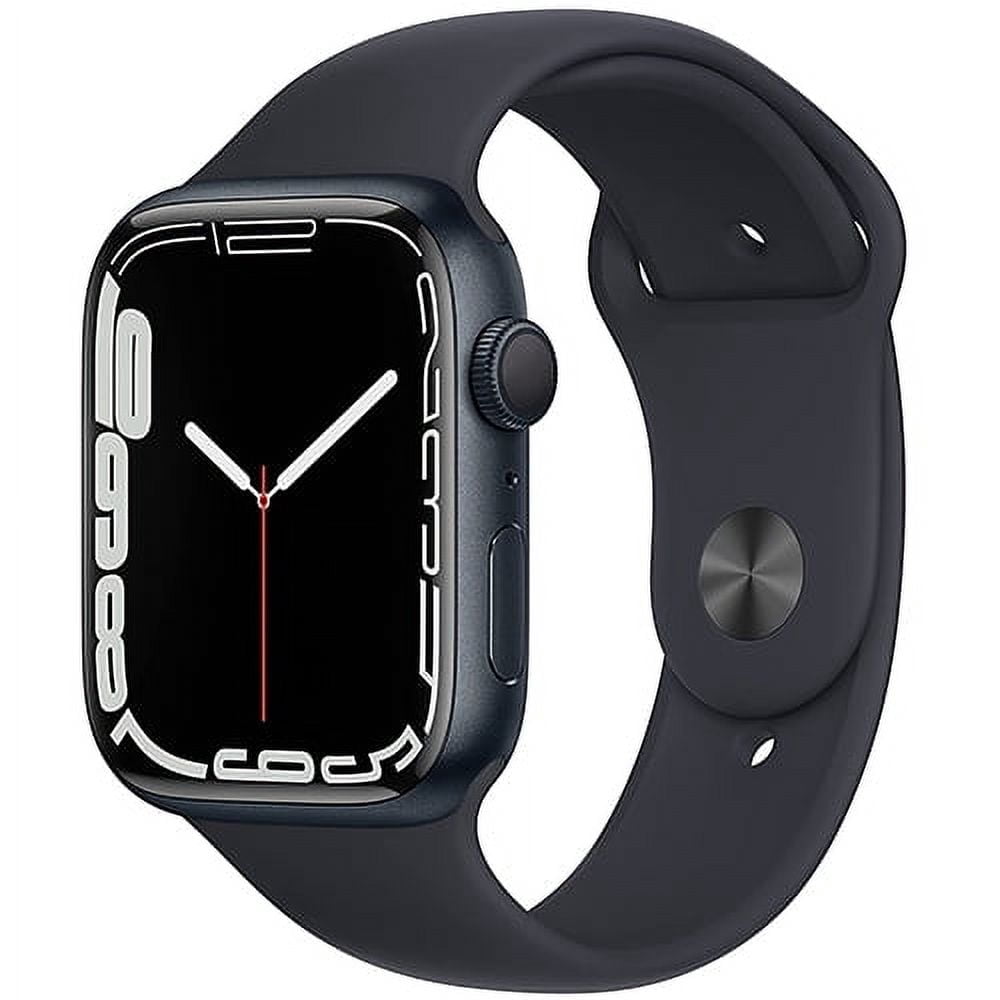 Refurbished Apple Watch Series 7 Aluminum 45 mm (GPS Only, No Cellular) Midnight Black (Grade B)