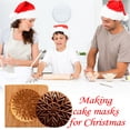 thumbnail image 5 of Chmadoxn Baking Molds, Cake Mould Novel Christmas Carved Model Cutter Wooden Gingerbread Shortbread Model Rubber mold, 5 of 5