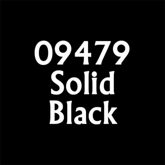 Reaper Miniatures REM09479 Bones Master Series Acrylic Paint, Solid Black