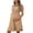 Khaki, variant on RXMEKW Maternity Dress with Lapel and Elastic Belt for Women, Long Sleeve Shirt Dress for Pregnancy, Polyester, Black