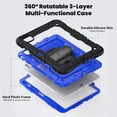 thumbnail image 2 of XYX For iPad Pro 11 inch Case 2024 (M4), 360 Rotating Shockproof Cover with Stand, Screen Protector, Shoulder Strap, Dark Blue PC, 2 of 7