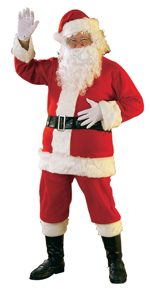 Costume de Père Noël en Flanelle