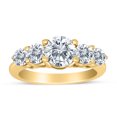 thumbnail image 1 of Bague Graduée à Cinq Pierres avec Diamants de 1,50 Ctw en Or Jaune 14 K, 1 of 1