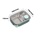 thumbnail image 3 of Bento Lunch Box,304 Stainless Steel Lunch Box Sealed Lunch Box Portable Lunch Box for Students and Office Workers Microwaveable Lunch Box,Bento Box Adult Lunch Box,Adult Lunch Box, 3 of 6