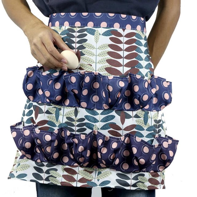 TIMIFIS Dish Towel Fashion Collecting Apron Pockets Holds Chicken Farm Home Apron Kitchen Gadgets