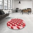 thumbnail image 4 of Ahgly Company Tapis Rond Lavable en Machine Intérieur Transitionnel Rose Pastel, 8 Pieds Rond, 4 of 7