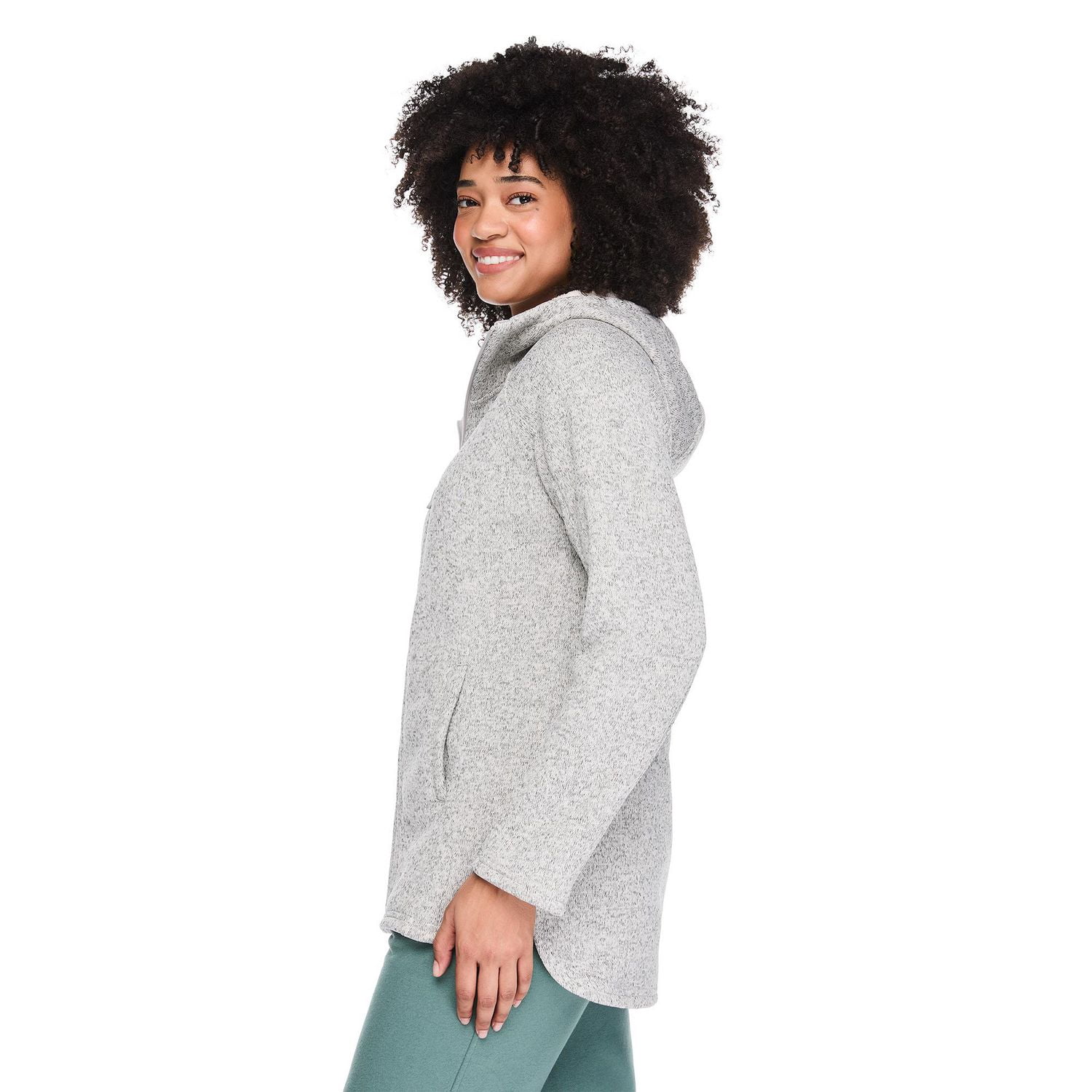 George Women's Faux Shearling Zip Up Jacket