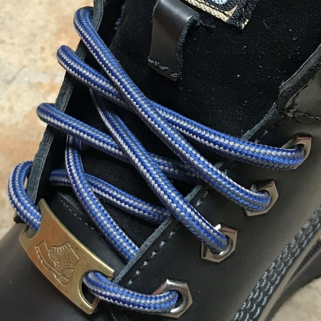 Lacets Ronds Robustes de 5 mm d'Épaisseur, Cordons de Remplacement pour Bottes et Chaussures de Randonnée, de Marche, de Construction et de Sécurité