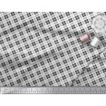 thumbnail image 2 of Soimoi Japan Crepe Satin Fabric Diagonal Check Print Sewing Fabric Yard 42 Inch Wide, 2 of 5