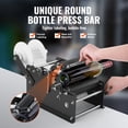 thumbnail image 3 of VEVOR Manual Round Labeling Machine, 15-20pcs/min, Adjustable Manual Round Bottle Labeler Suitable for Bottle Diameter 0.78-4.72 inches (with Pressing Bar), 3 of 9