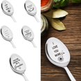 thumbnail image 1 of 1Pc Stainless Steel Coffee Spoon Dessert Spoon Engraved Spoon Valentine\‘S Day Personalized Gift Couple Spoon, 1 of 4