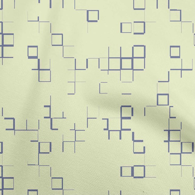 oneOone Viscose Jersey Pale Yellow Fabric Geometric Craft Projects Decor Fabric Printed By The Yard 60 Inch Wide