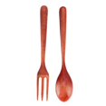 thumbnail image 1 of Wooden Spoon Fork Set, 2Pcs/Set Kitchen Tableware Travel Flatware Set Wooden Fork And Spoon Set  For Restaurant For Office For Travel For Home Phoebe Wood, 1 of 8