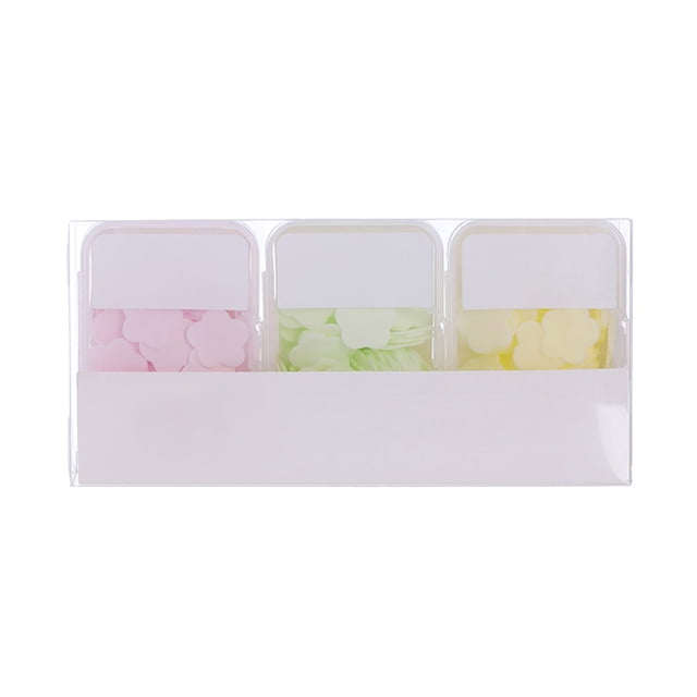 3 Boxes of Scented Soap Sheets for Travel with Easy Dissolving and Portable Design
